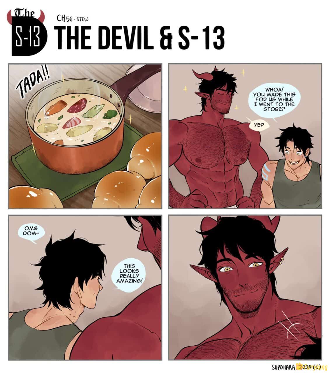 [BL漫画][R18]恶魔和青年The devil and teen S-13四格漫画+全见手绘-福瑞控